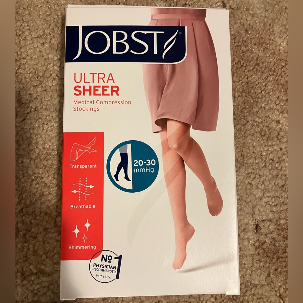 Bundle of 3 Jobst Ultra Sheer Thigh High Compression Stockings